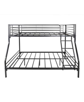 Twin-Over-Full Metal Bunk Bed with Enhanced Guardrails