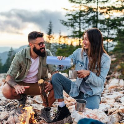 Double-Walled Insulated Stainless Steel Water Bottle with 2 Lids and Straw