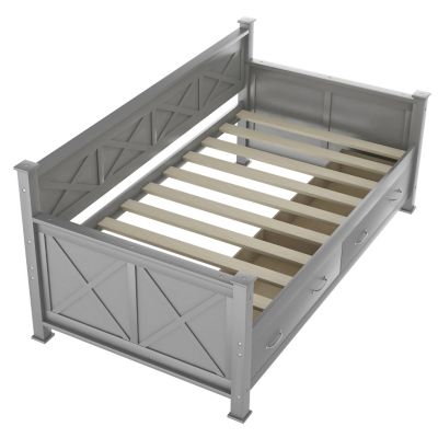 Streamdale Twin Daybed with Storage Drawers and X-Frame
