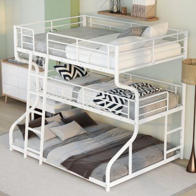 Streamdale Triple-Tier Bunk Bed with Extended Access