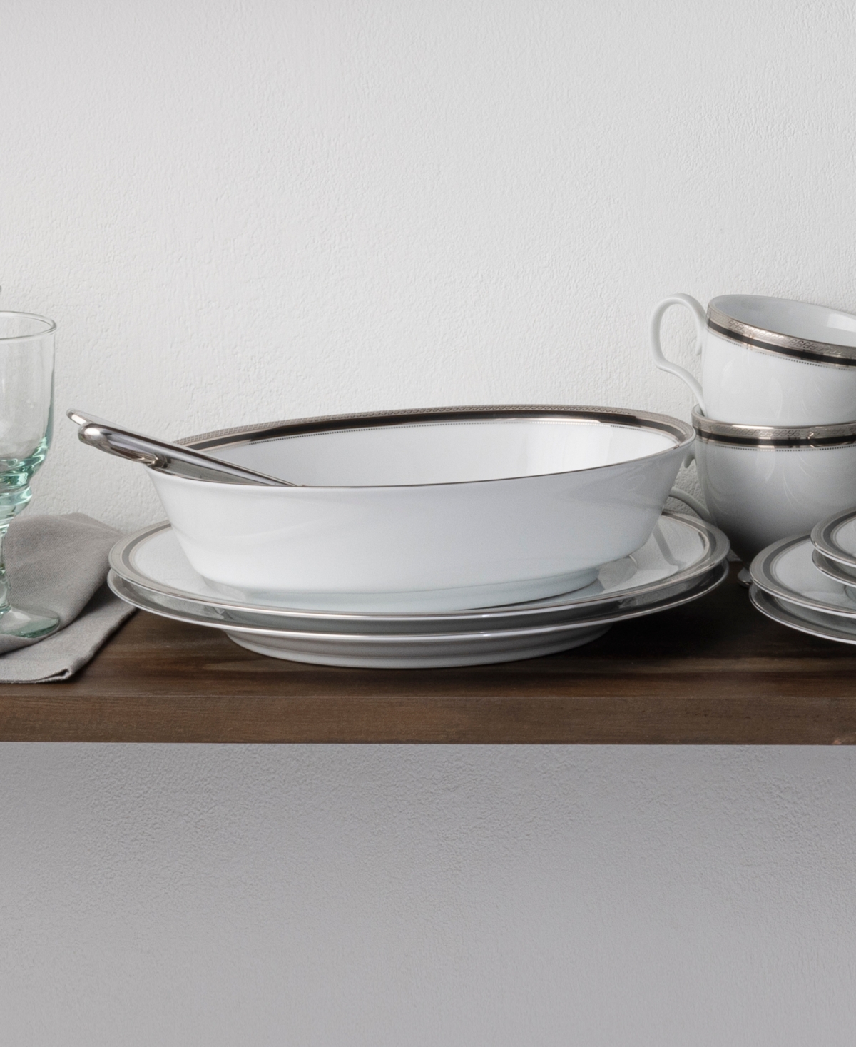 Noritake Austin Platinum Oval Vegetable Bowl