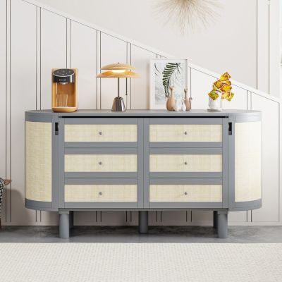 Full Murphy Bed with Hidden Storage & Modern Woven Design