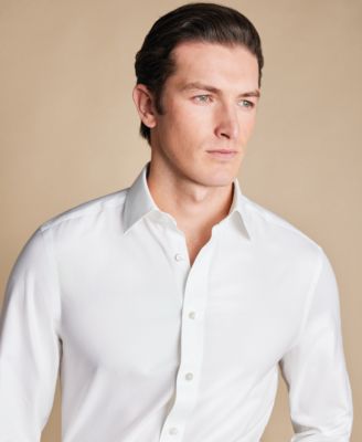 Men's Slim-Fit Non-Iron Solid Dress Shirt