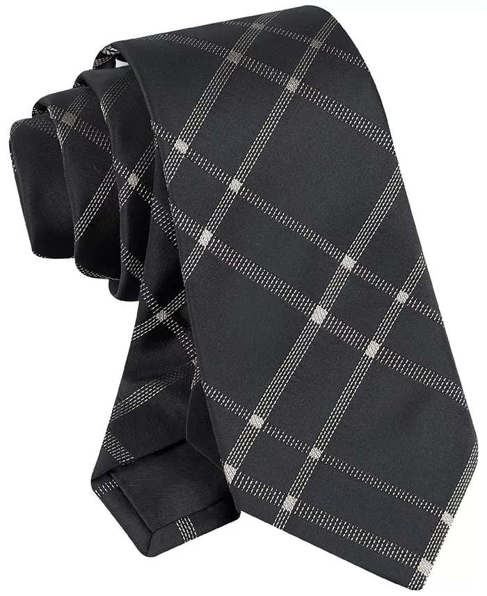 Men's Stitch Plaid Tie - thumbnail 4