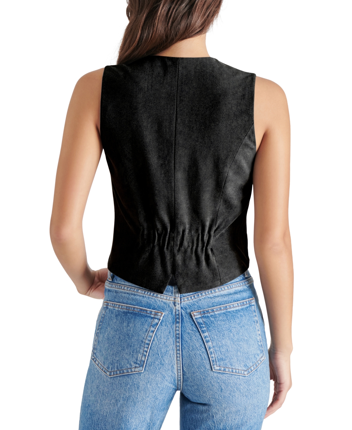 Steve Madden Women's Barrett Button-Front V-Neck Vest