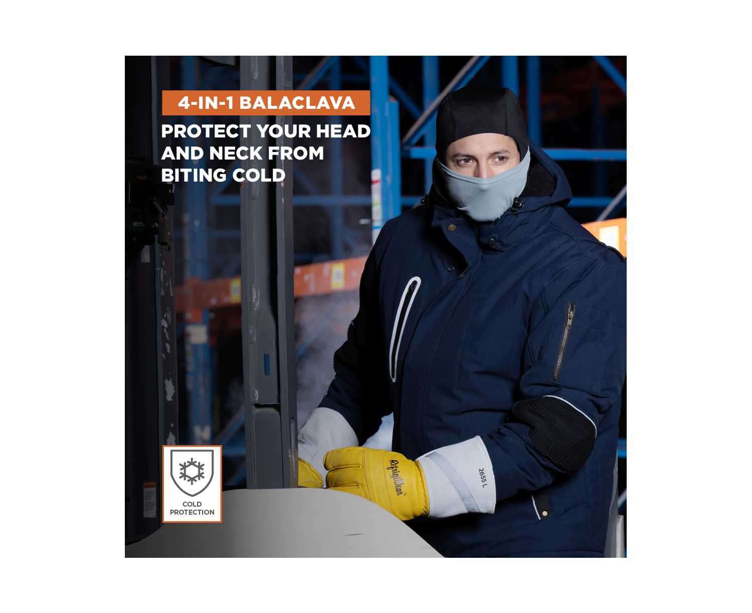 Men's 4-in-1 Convertible Balaclava - Versatile Face Mask for Cold Weather Protection