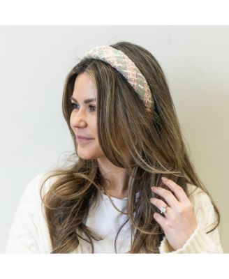 Padded Headband - Pastel Check