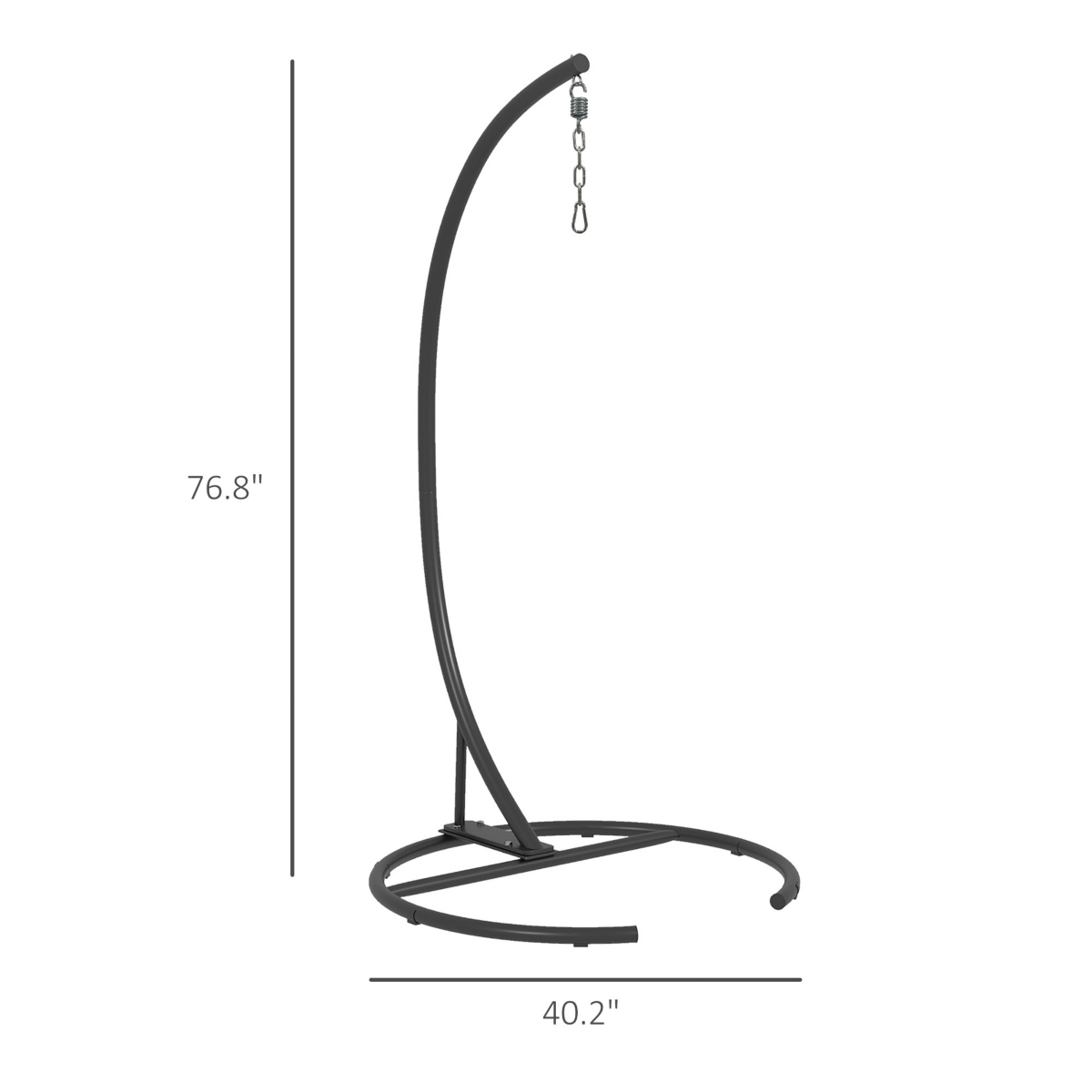 Outsunny Hanging Hammock Chair Sd, Metal Frame Hanging Sd,