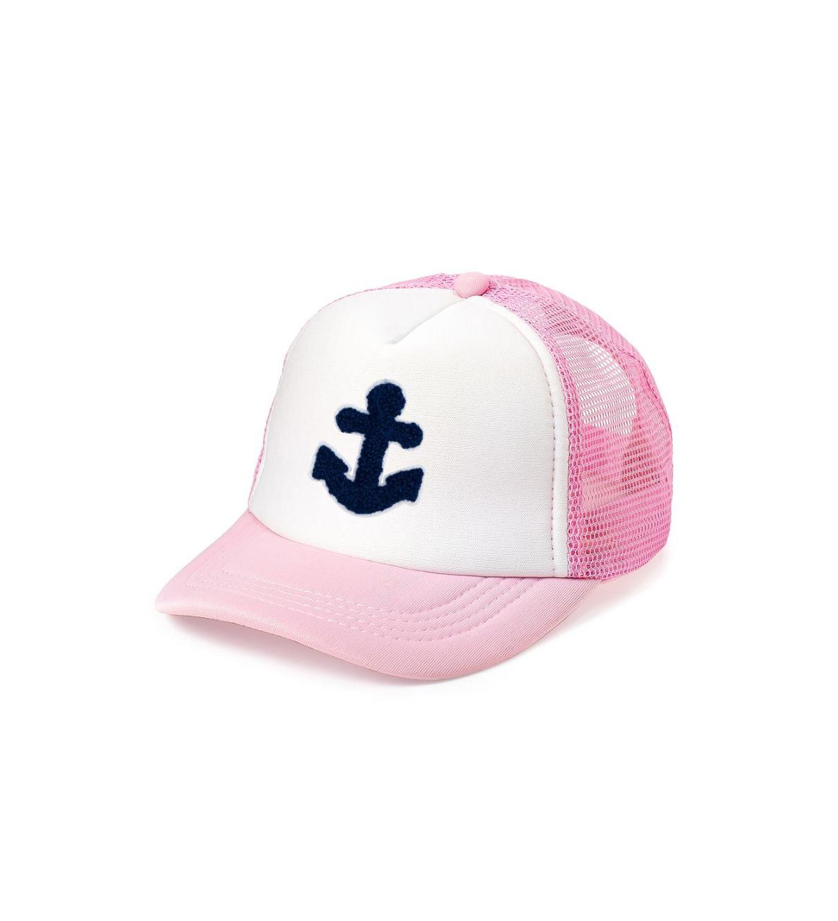 Child Girl Anchor Patch Hat - Pink