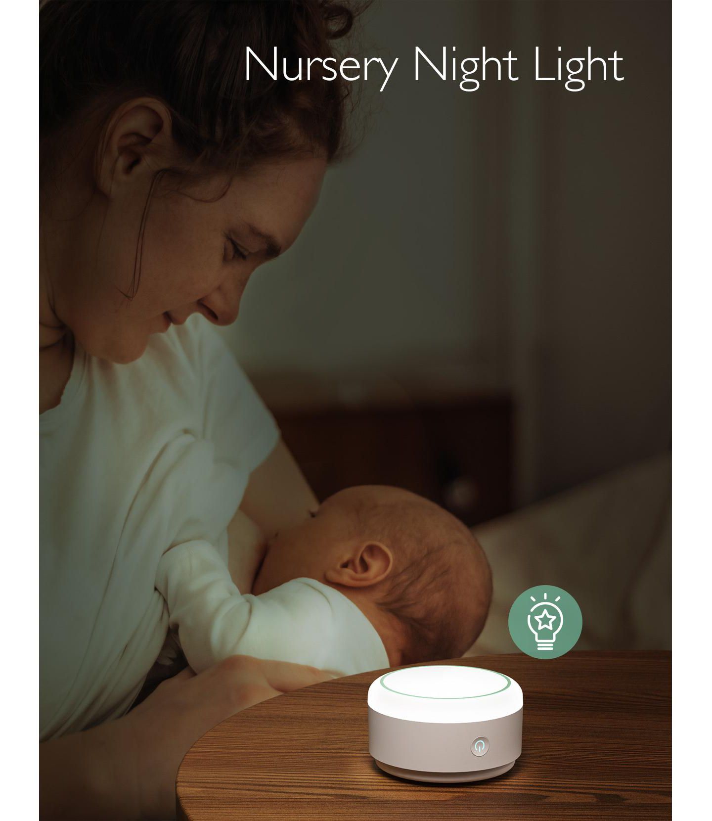 Momcozy Portable White Noise Machine with 20 Soothing Sounds, цвет: Белый — фото 4