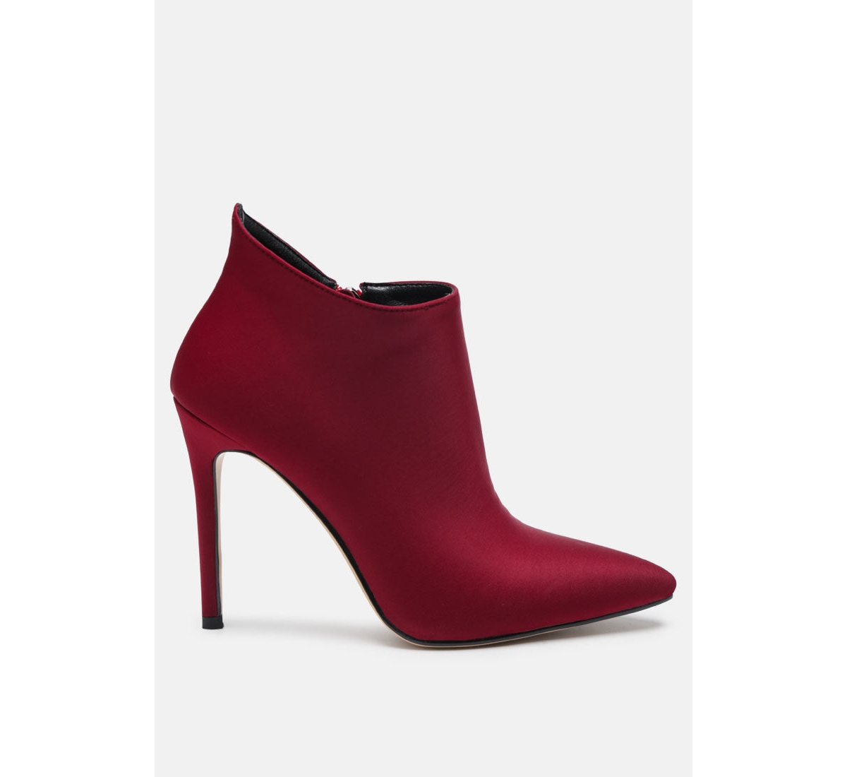 Rag & Co Melba Pointed Toe Stiletto Boot - Burgundy