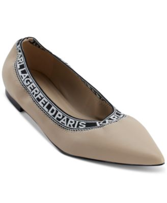 KARL LAGERFELD PARIS - Women's Vinette Pointed-Toe Ballet Flats