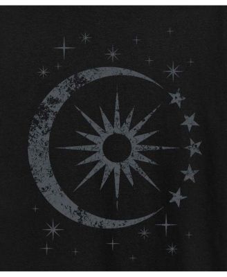 Sun Moon Stars Plus Size Graphic T-Shirt