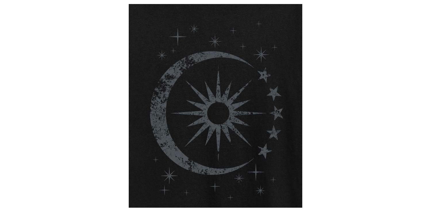 Sun Moon Stars Plus Size Graphic T-Shirt