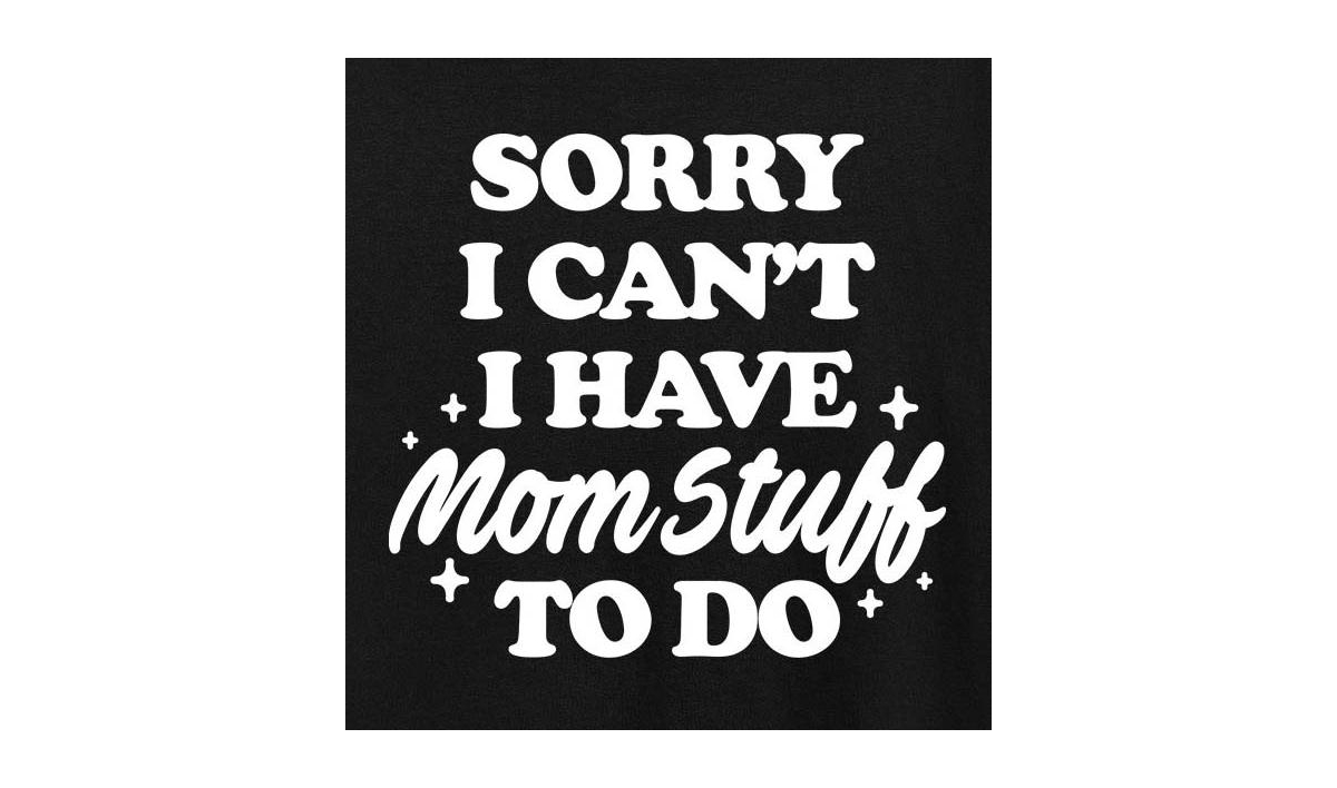 Hybrid Apparel Mom Stuff To Do Plus Size Graphic T-shirt In Black