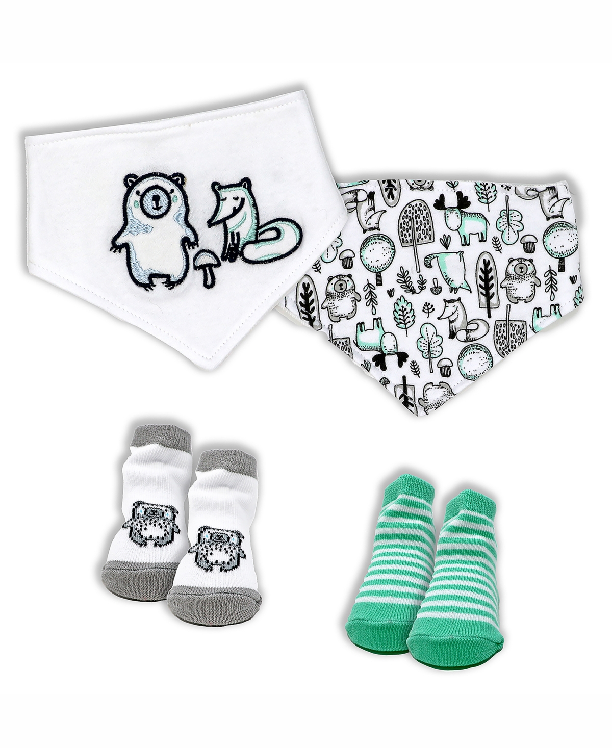 Shop Tendertyme 22 Piece Baby's Elephants And Woodland Infant Apparel Layette Gift Set In Gray