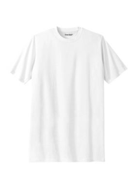 Men's Big and Tall Shrink-Less Lightweight Crewneck T-Shirt