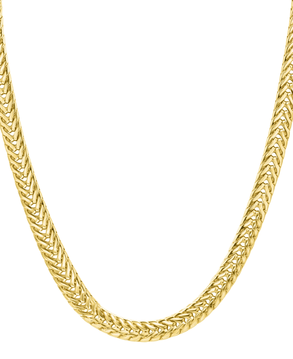 Adornia Gold Wheat Herringbone Chain Necklace In Gold