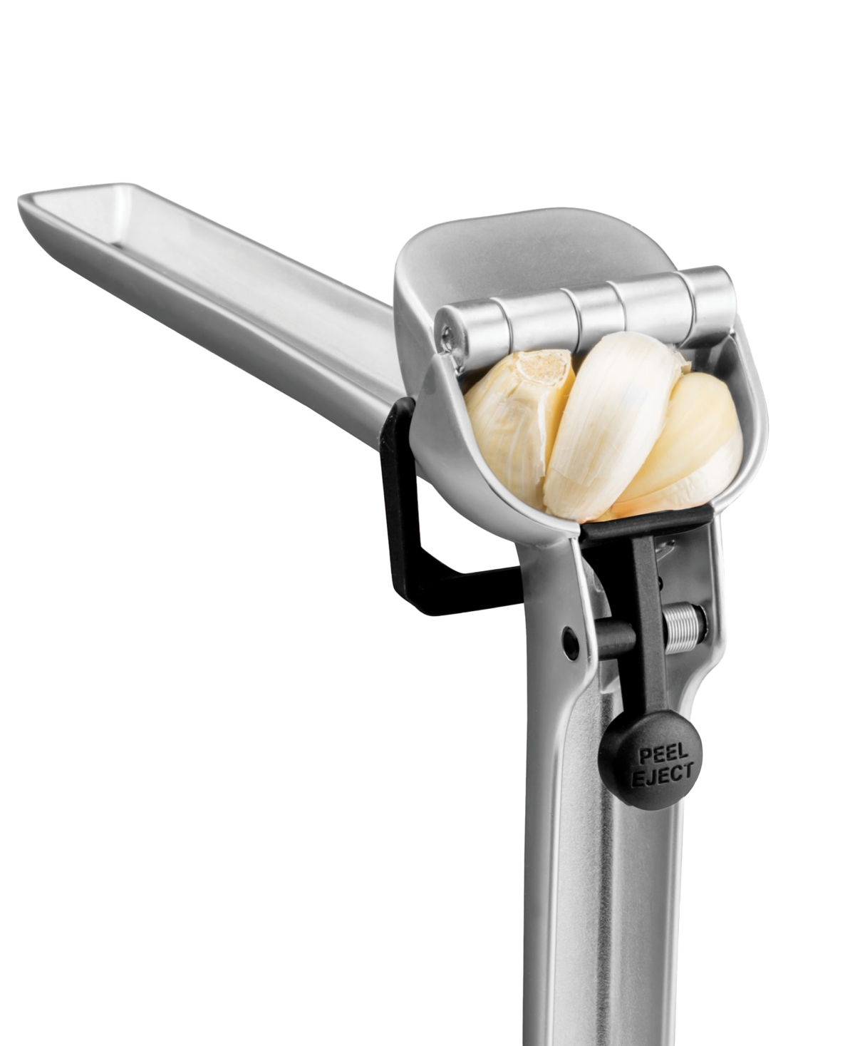 Dreamfarm Garject Peel Eject Garlic Press In Silver