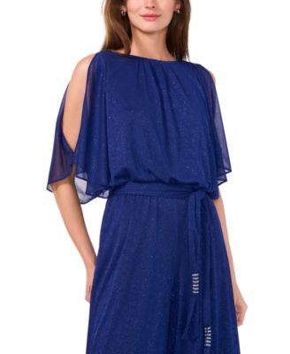 売れ筋商品|||ジェイエムコレクション カットソー トップス レディース Plus Size Printed Flutter-Sleeve Top, Exclusively at Macy's Montauk Blue Combo JM Collection Petite Flutter-Sleeve Square-Neck Top