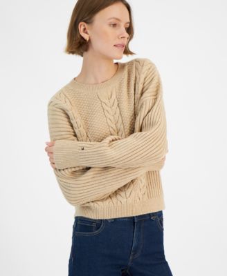 Tommy Hilfiger - Women's Ribbed Cable-Knit Sweater