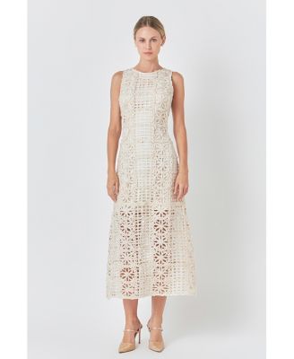 Women's Textured Sleeveless Maxi Dress