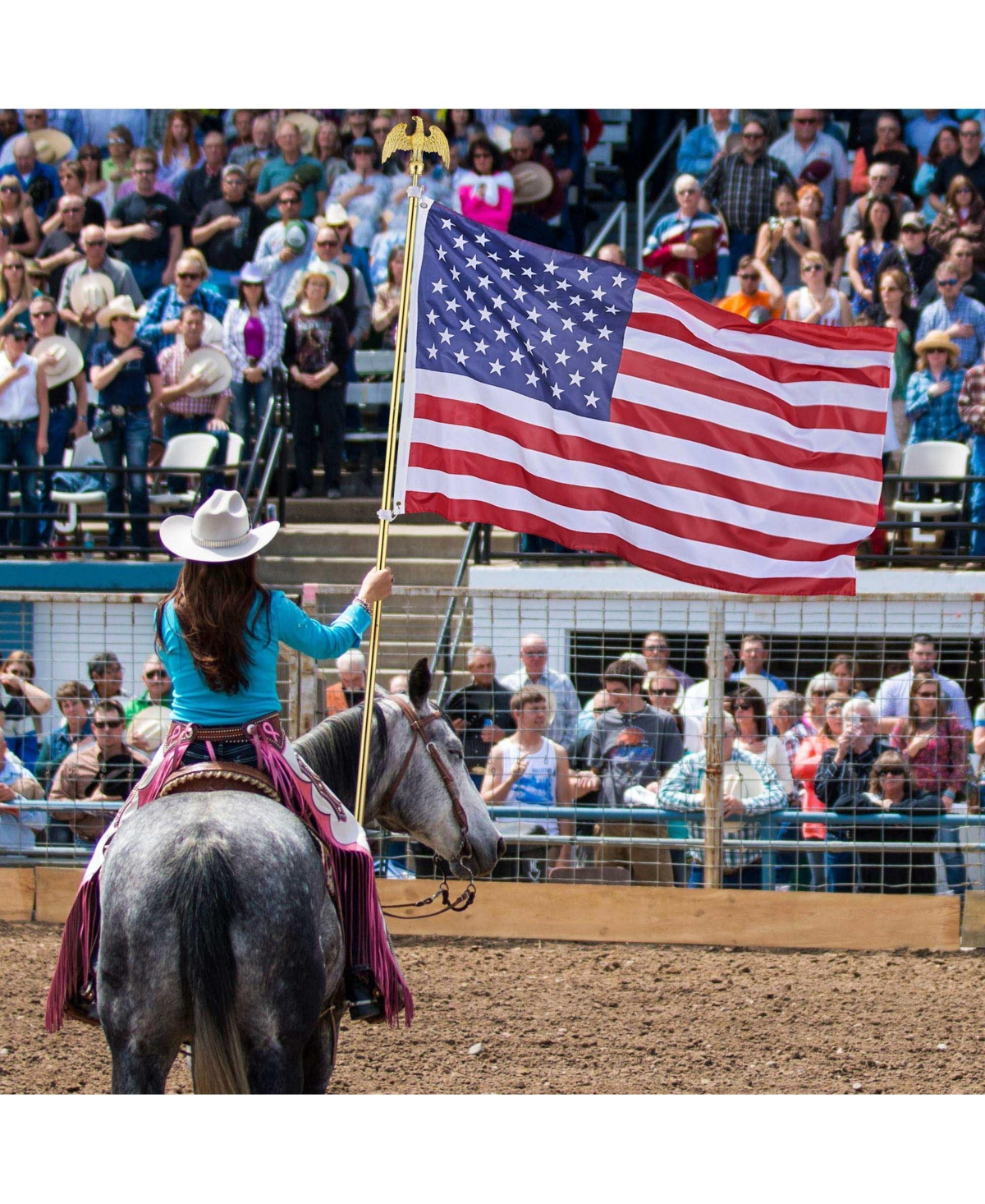 Yescom 2 Pack 6 Ft Sectional Flag Pole KitEagle Finial 3x5 Ft Us Flag Indoor - Gold