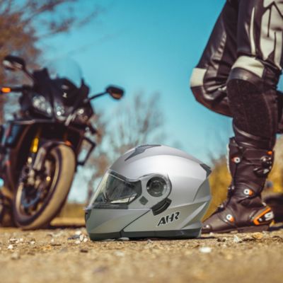 RUN-M3 Modular Flip Up Helmet Full Face Dual Visor DOT Motorcycle Bike XXL