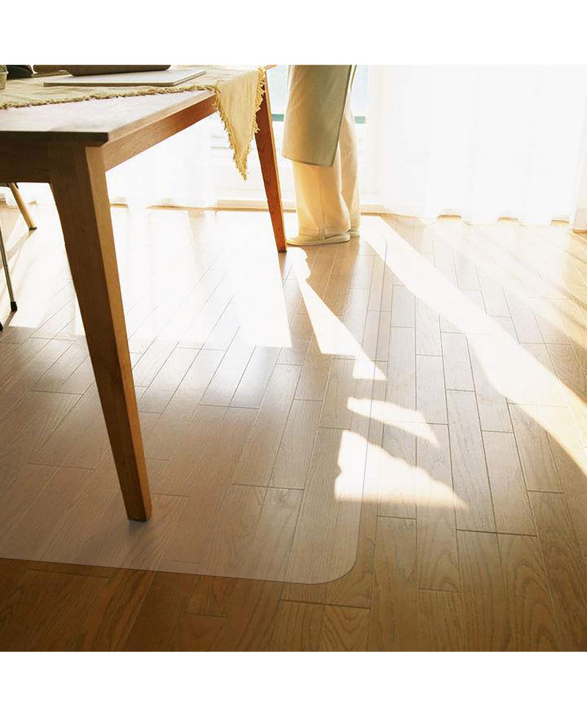 Yescom Rectangle Pvc Floor Mats Protector Home Desk Chair for Hard Wood 48