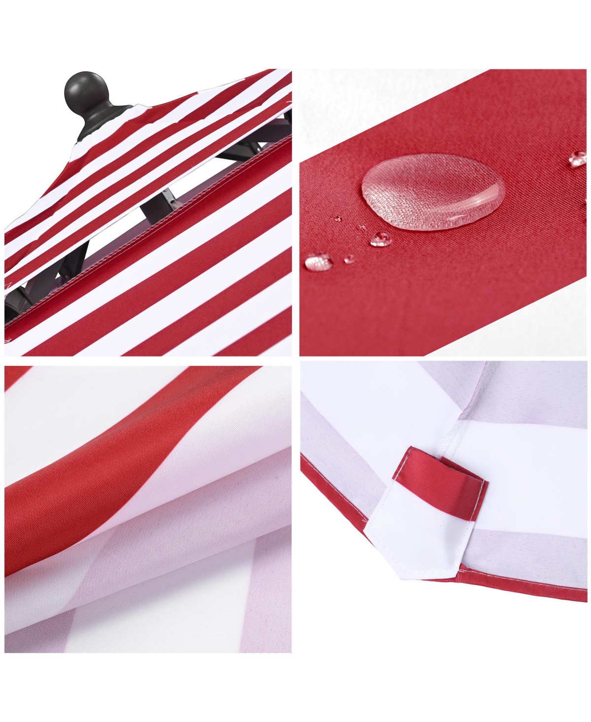 9 Ft 3-Tier Patio Umbrella Replacement Canopy Market Table Top Sunshade Cover