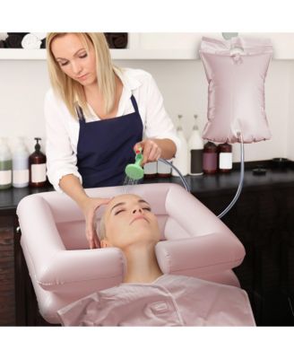 Inflatable Shampoo Bowl Kit Set of 2 Hair Washing Basins For Elderly Disabled