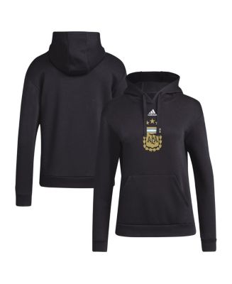 売れ筋商品|||アディダス カットソー トップス レディース Women's Black Argentina National Team Crest Pullover Hoodie Black adidas Women's Black Argentina National Team Crest Pullover