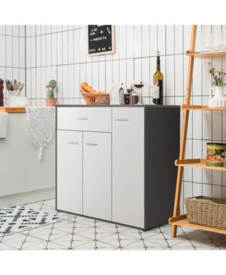 Buffet Sideboard Storage Cabinet with Spacious Table Top