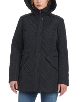 Women's Hooded Stand-Collar Quilted Coat