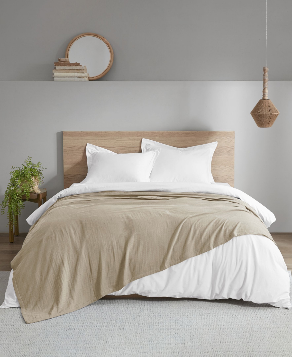 CLEAN SPACES GAUZE BLANKET, FULL/QUEEN 