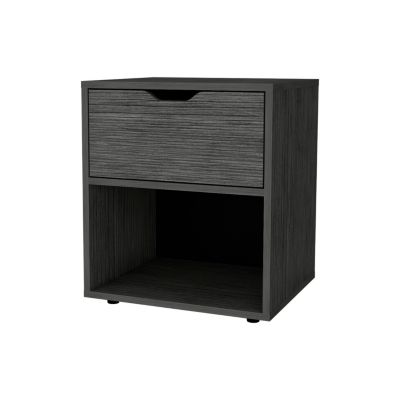 Elliott Nightstand with Elegant Drawer and Open Shelf