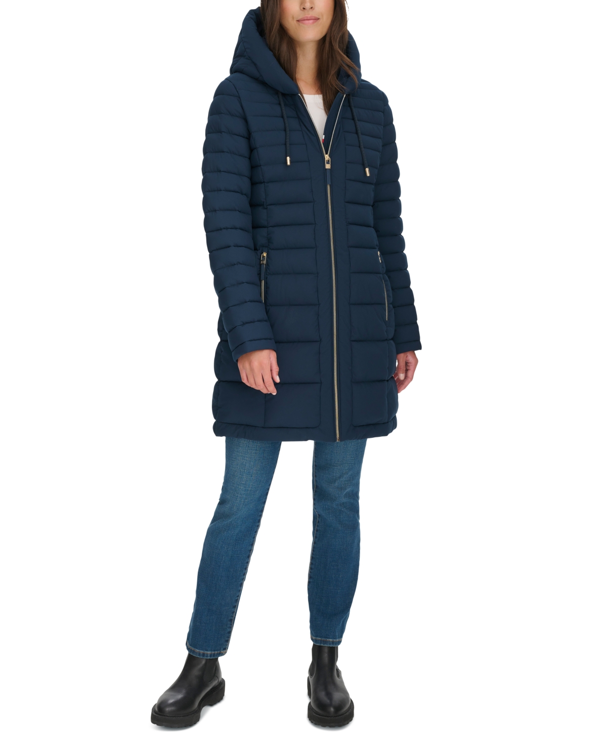 Tommy Hilfiger Women's Hooded Packable Puffer Coat