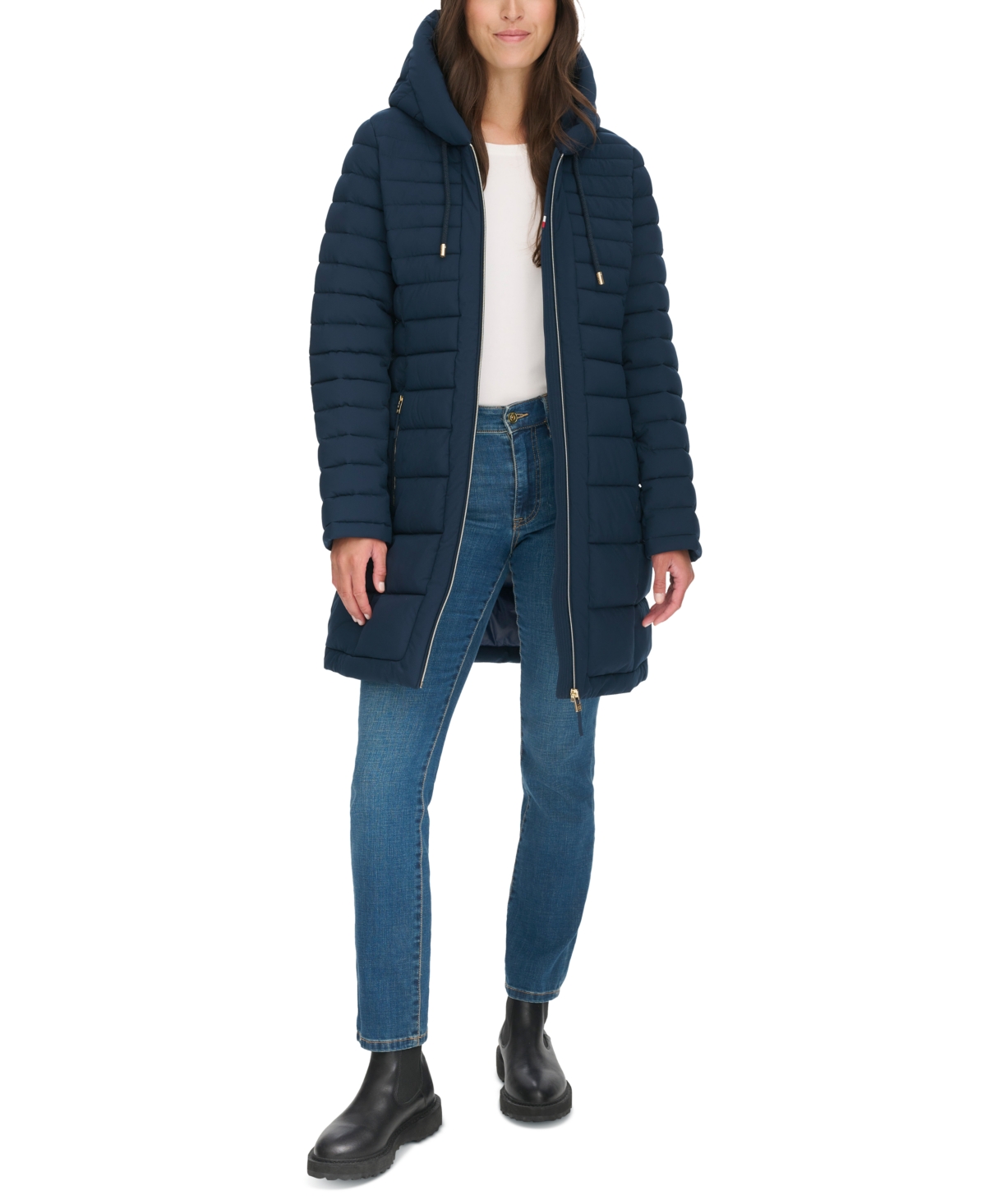 Tommy Hilfiger Women's Hooded Packable Puffer Coat