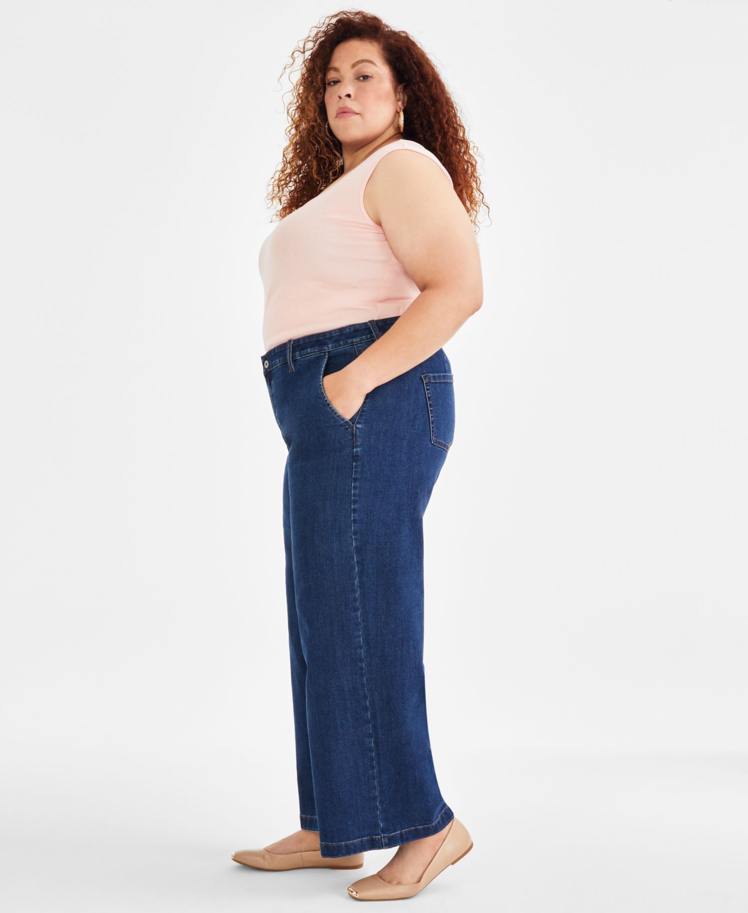 Women's High-Rise Wide-Leg Jeans