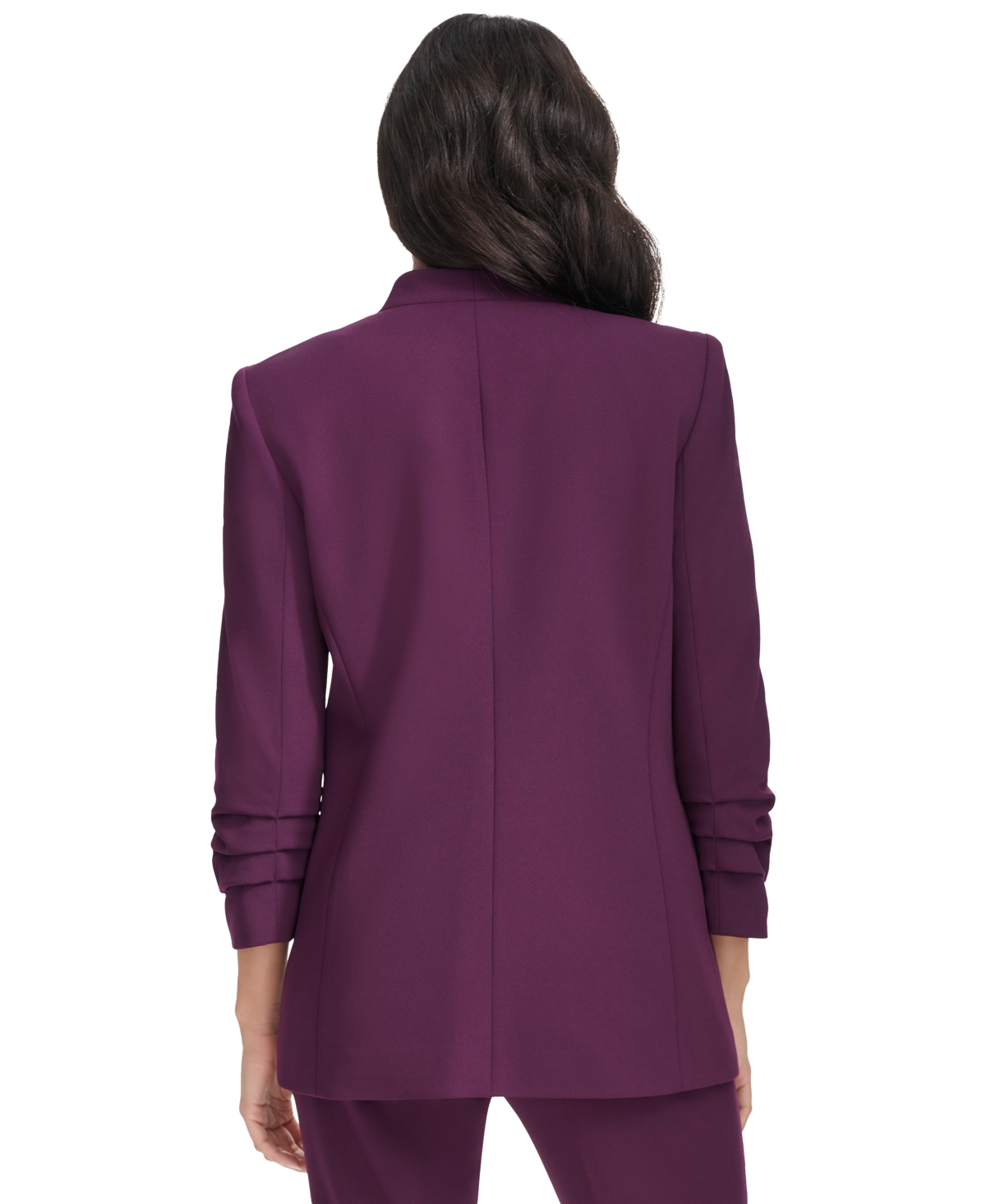 Calvin Klein Women's Collarless Open-Front Blazer