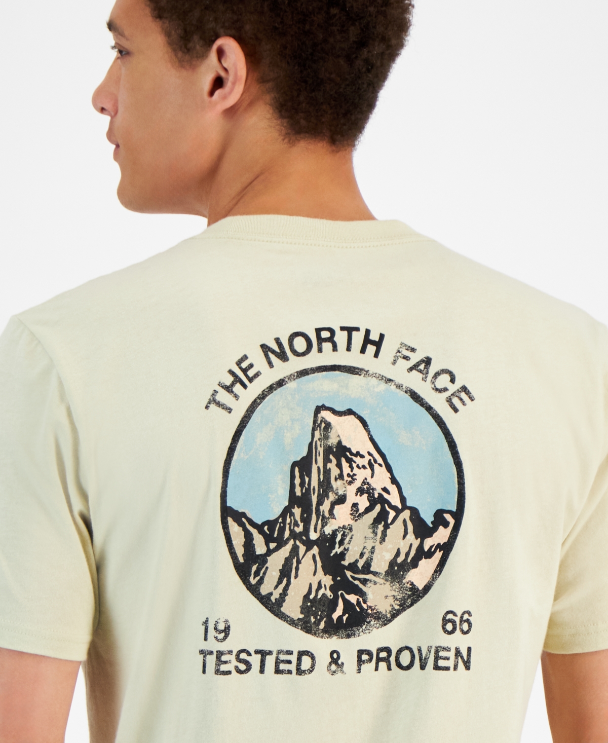 THE NORTH FACE MEN'S MOUNTAIN TESTED SHORT SLEEVE GRAPHIC T-SHIRT 