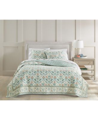 Jacobean Border 3-Pc. Quilt Set, Full/Queen, Exclusively at Macy's