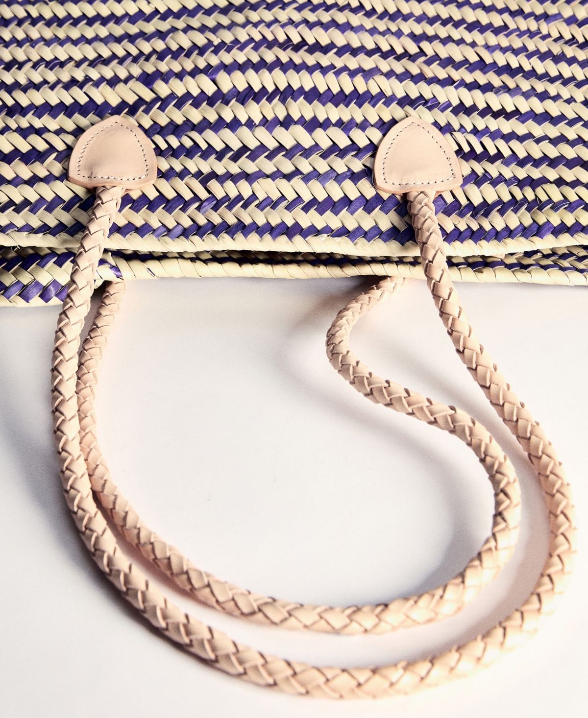 MANGO WOMEN'S NATURAL FIBER SHOPPER BAG