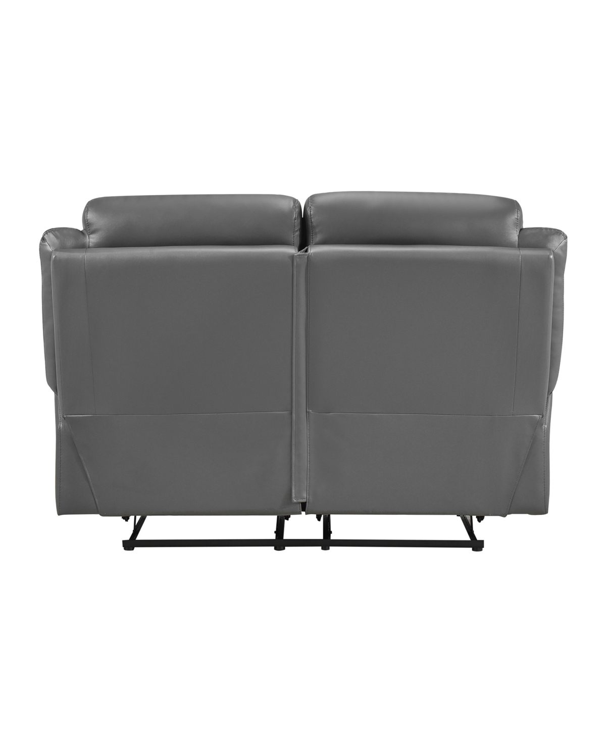 Homelegance White Label Corvallis 63" Double Reclining Love Seat In Dark Gray