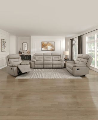 White Label Corvallis 87" Double Reclining Sofa