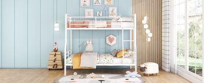 Full XL Over Queen Metal Bunk Bed