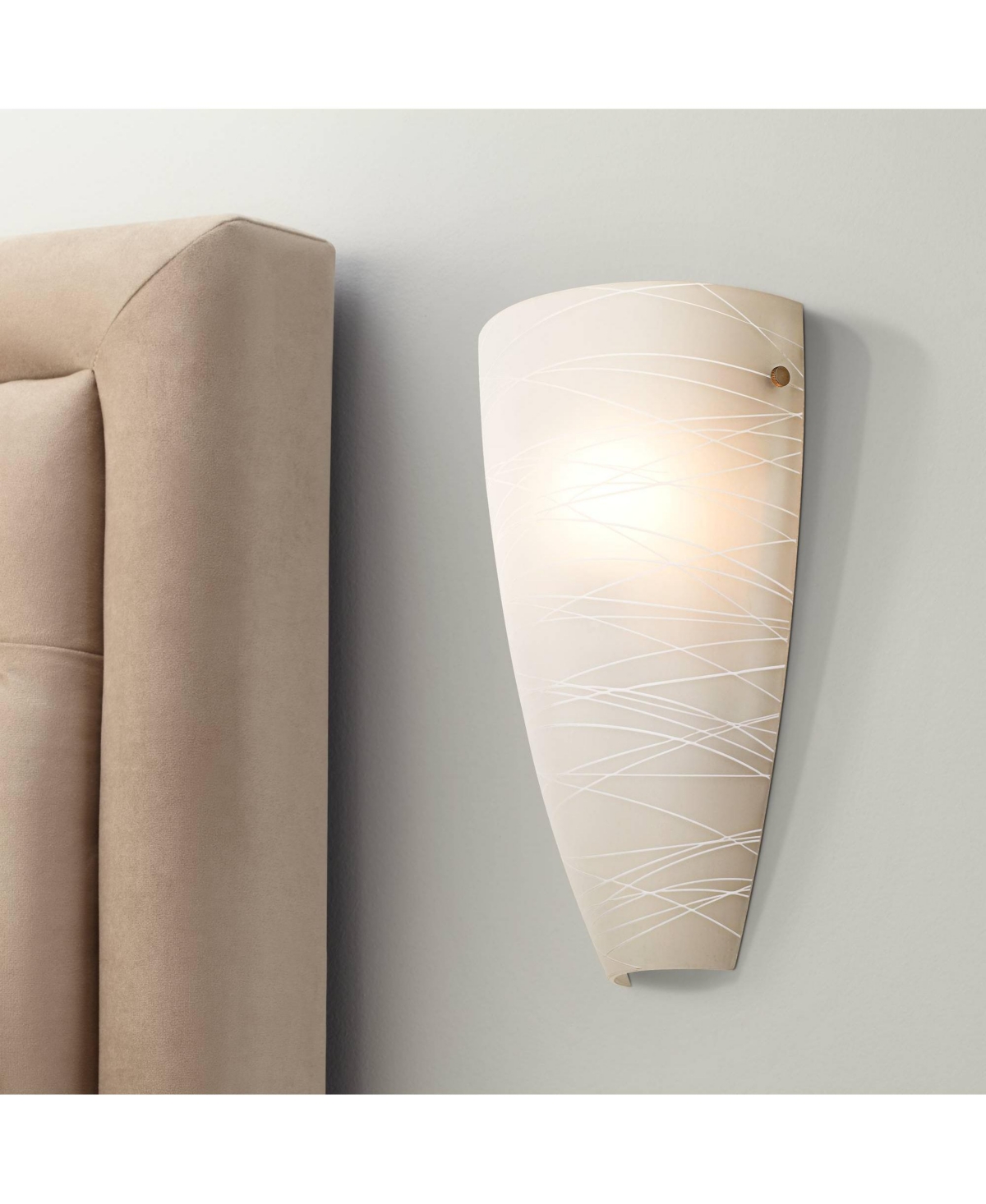 Isola Modern Wall Sconce Lighting Brushed Nickel Hardwired 13 1/4