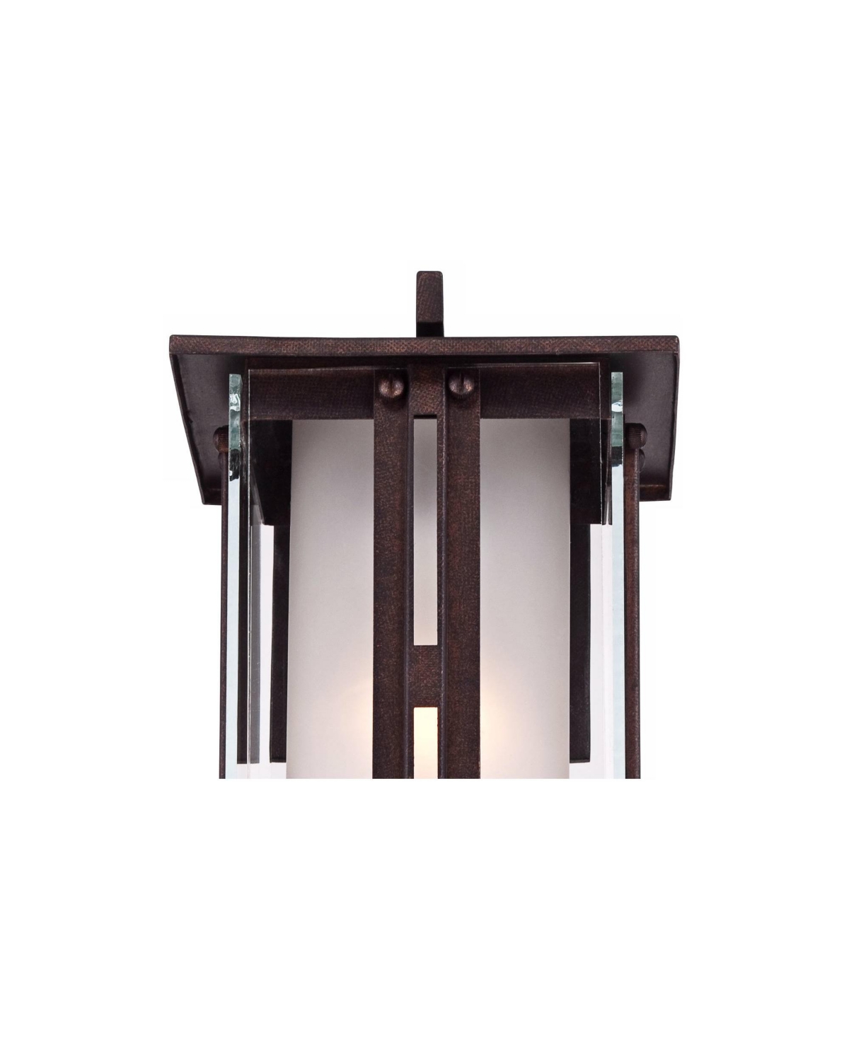 Fallbrook Rustic Farmhouse Outdoor Wall Light Fixture Bronze Steel 11 3/4