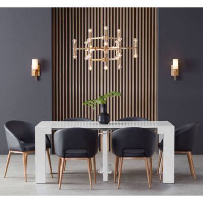 Ludlow Modern Wall Light Sconce Burnished Brass Hardwire 4 1/2" Fixture Frosted Glass for Bedroom Bathroom Vanity Reading Hallway