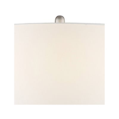 Azure Modern Table Lamps 29 1/2" Tall Set of 2 Blue Brown Art Glass White Fabric Drum Shade for Bedroom Living Room Bedside Nightstand